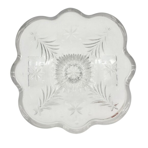 Mikasa Christmas Night Footed Bowl Clear Crystal WY601/810 Holiday Gift Boxed - Picture 5 of 6